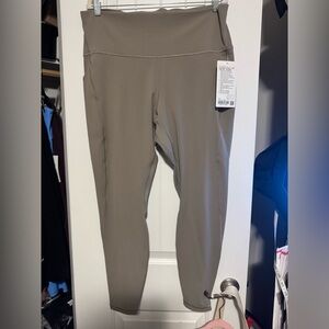 Lululemon Align HR Pant with Pockets 28” WARM ASH GREY SIZE 18 nwt